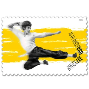 Forever Stamps 2026 Bruce Lee – Martial Arts Legend, First-Class Postage